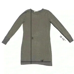 Athleta Nirvana Long Sleeve Open Back Dress Size Small